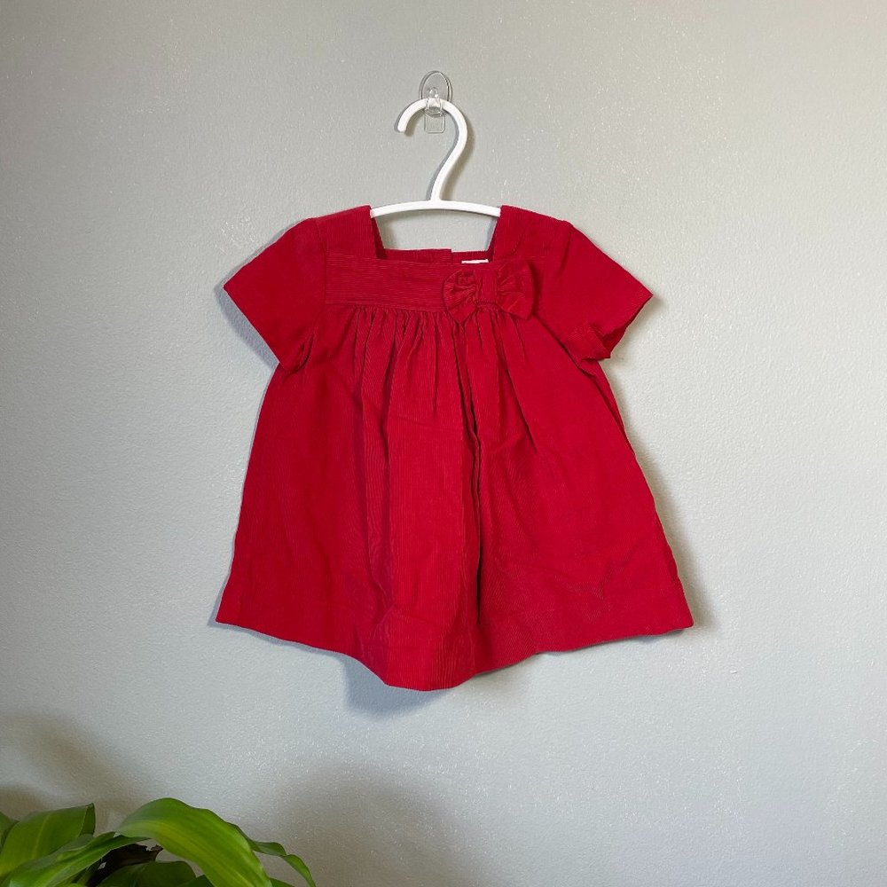 3-6 MONTHS BABY GAP RED DRESS